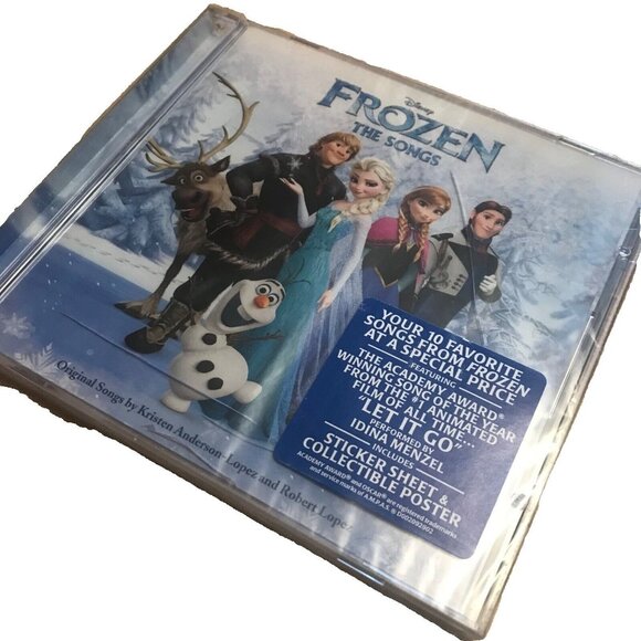 Frozen The Songs Soundtrack CD w/ Sticker & Poster Collectible New Disney - Picture 1 of 5